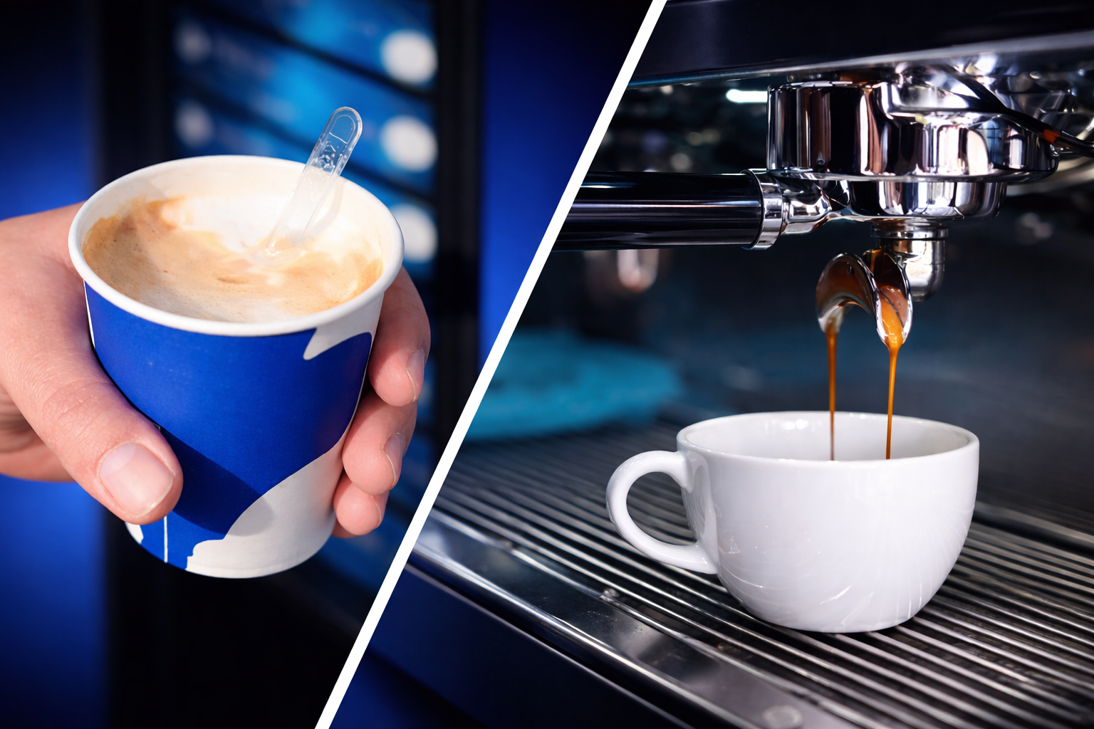 Máquinas vending de bebidas y café